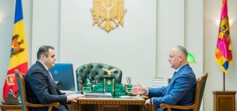 Igor Dodon s-a văzut cu președintele Consiliului de Administrație al SA „Moldovagaz”