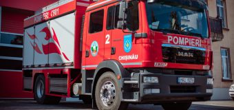 Intervenția pompierilor la Institutul Oncologic din capitală