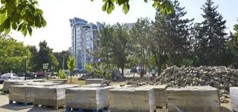 Lucrări de reabilitare în Parcul din str. Miron Costin din sectorul Rîşcani al capitalei