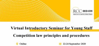 Consiliul Concurenței a participat la un curs online privind principiile și procedurile legislației concurențiale