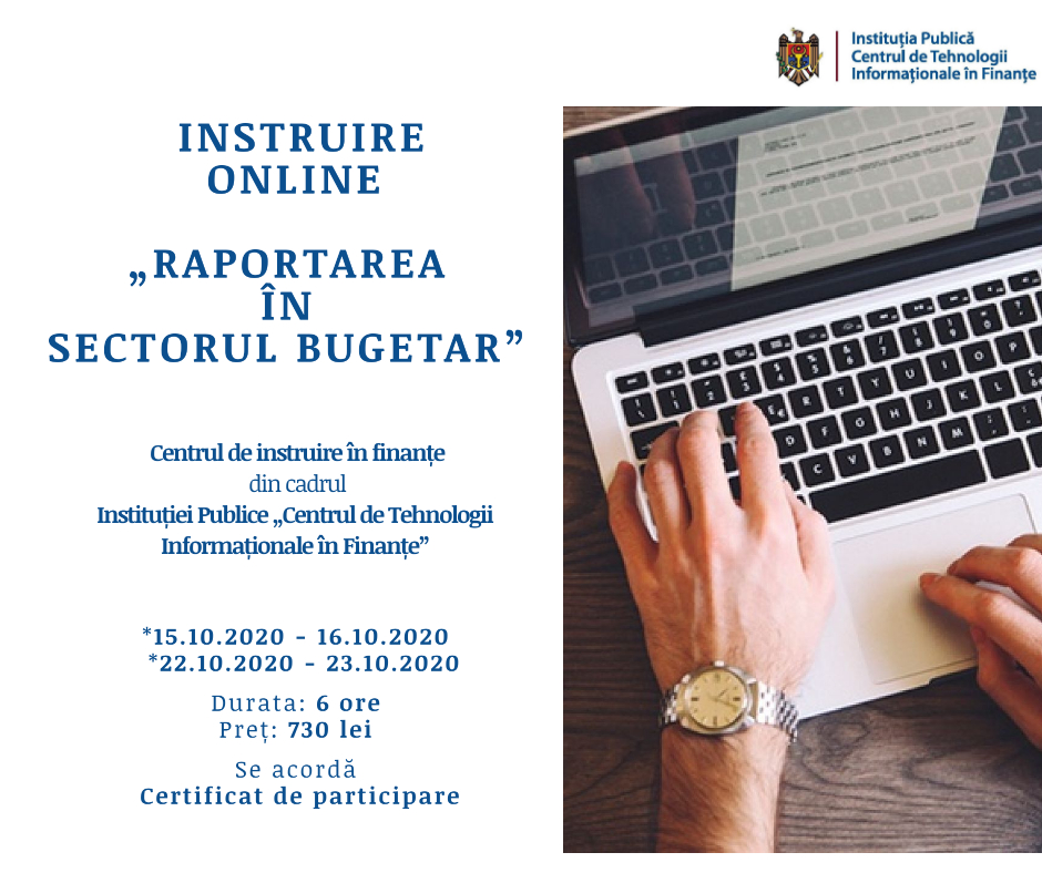 CTIF invită specialiștii în finanțe publice să participe la un curs online