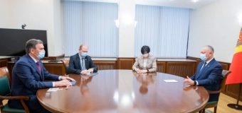 Igor Dodon, la discuții cu Ambasadorul Republicii Belarus