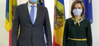 Maia Sandu, la discuții cu șeful Oficiului Consiliului Europei la Chișinău