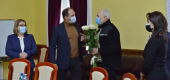 Compozitorul Eugen Doga – în vizită la Primăria Chișinău