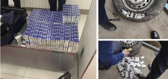 Țigări în roata de rezervă a unui microbuz. Cazul a avut loc în punctul de trecere Giurgiulești-Galați