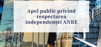 ANRE: Îndemnăm toate forțele politice și formatorii de opinie să se abțină de la acțiuni sau declarații manipulatorii nefondate