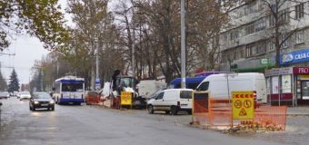 De astăzi este suspendat traficul rutier pe strada Ion Creangă din capitală