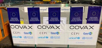 Primul lot de vaccinuri pe platforma COVAX a ajuns în Republica Moldova