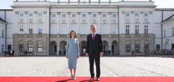 Maia Sandu a avut o întrevedere cu președintele Republicii Polonia