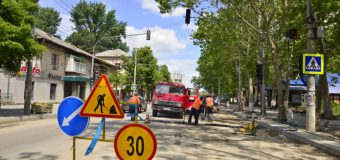 În zilele de odihnă, traficul rutier pe strada Ion Creangă – suspendat