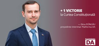 Dinu Plîngău și Platforma DA au câștigat din nou la Curtea Constituțională