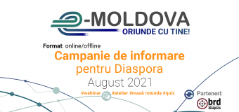 Campanie de informare destinată Diasporei – „e-Moldova – oriunde cu tine”