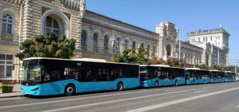 Chișinău: Au fost lansate pe rute primele 5 autobuze noi de model ISUZU