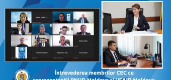 Membrii CEC au avut o întrevedere cu reprezentanții PNUD Moldova și USAID Moldova