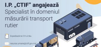 Se caută specialist în domeniul măsurării transport rutier la CTIF