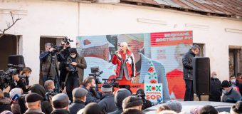 (VIDEO) Protest la Bălți! Marina Tauber: Eu deja sunt primarul dumneavoastră!