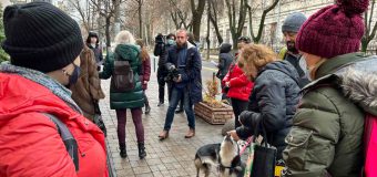 În fața ANSA a fost organizat un protest. Alexandr Manciu a primit revendicările înaintate Agenției