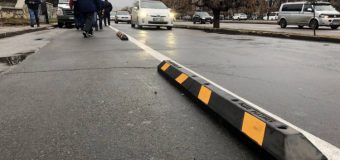 O bandă pentru bicicliști a fost amenajată pe bulevardul Dacia din Capitală