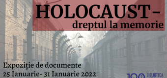 „Holocaustul – dreptul la memorie”. O expoziție de cărți este prezentată la Biblioteca Națională a R. Moldova