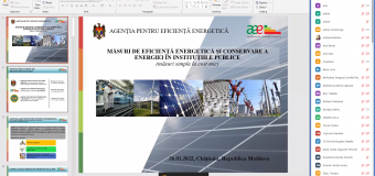 Șase seminare informative privind măsurile de eficiență energetică au fost organizate de AEE pentru instituțiile publice