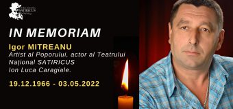 S-a stins din viață actorul de teatru și film din R. Moldova – Igor Mitreanu
