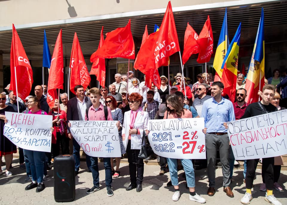 (VIDEO) Protest! Blocul Comuniștilor și Socialiștilor cere demisia guvernatorului BNM