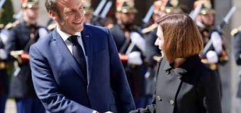 Maia Sandu, la discuții cu Președintele Franței