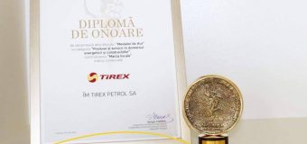 Tirex Petrol a luat „Medalia de Aur” în concursul „Marca Comercială a anului 2021”!