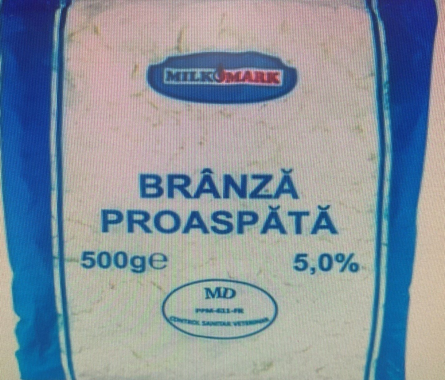 Un lot de brânză de vaci – rechemat din comerț