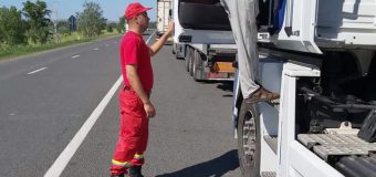 Asistență medicală și psihologică pentru șoferii blocați la Leușeni
