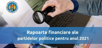 6 partide politice nu au depus la CEC rapoartele financiare pentru 2021