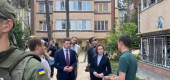 (FOTO) Președintele Sandu a vizitat orașele Borodianka, Bucha și Irpini