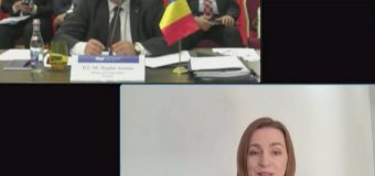 Maia Sandu a avut o intervenție în cadrul Platformei pentru susținerea R. Moldova, la București