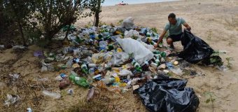 (FOTO) Oamenii vin să se odihnească la lacul Costești-Stînca și lasă în urmă zeci de kg de gunoi