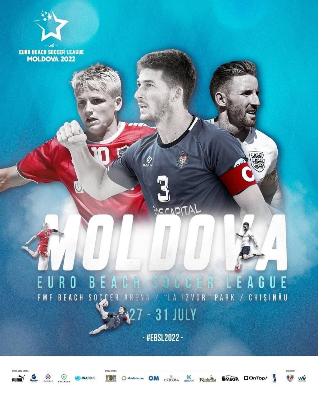 R. Moldova va găzdui Campionatul European la Fotbal pe plajă