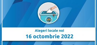 Programul calendaristic pentru alegerile locale noi din 16 octombrie 2022 – aprobat de CEC