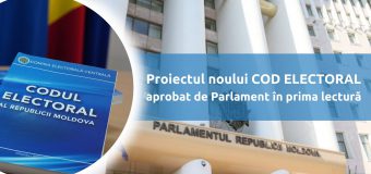 Proiectul noului Cod electoral a fost aprobat în prima lectură în Parlament