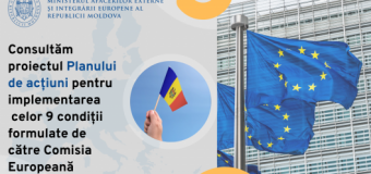 Consultările publice pe marginea proiectului Planului de acțiuni pentru implementarea condițiilor înaintate în contextul acordării R. Moldova statutului de țară candidată pentru aderare la UE – prelungite