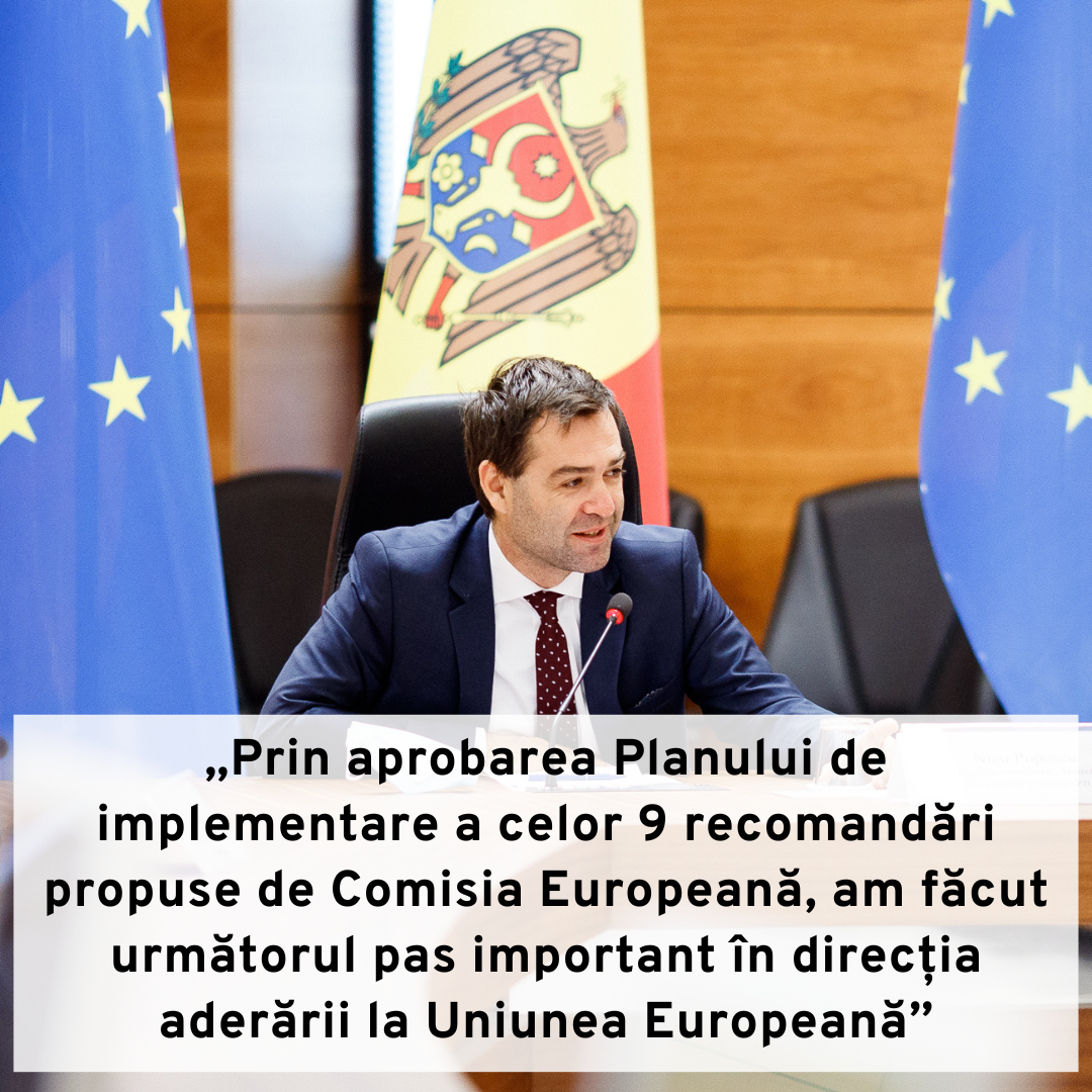 (DOC) Ce conține Planul de implementare a celor 9 recomandări ale Comisiei Europene pentru R. Moldova drept țară candidat la UE