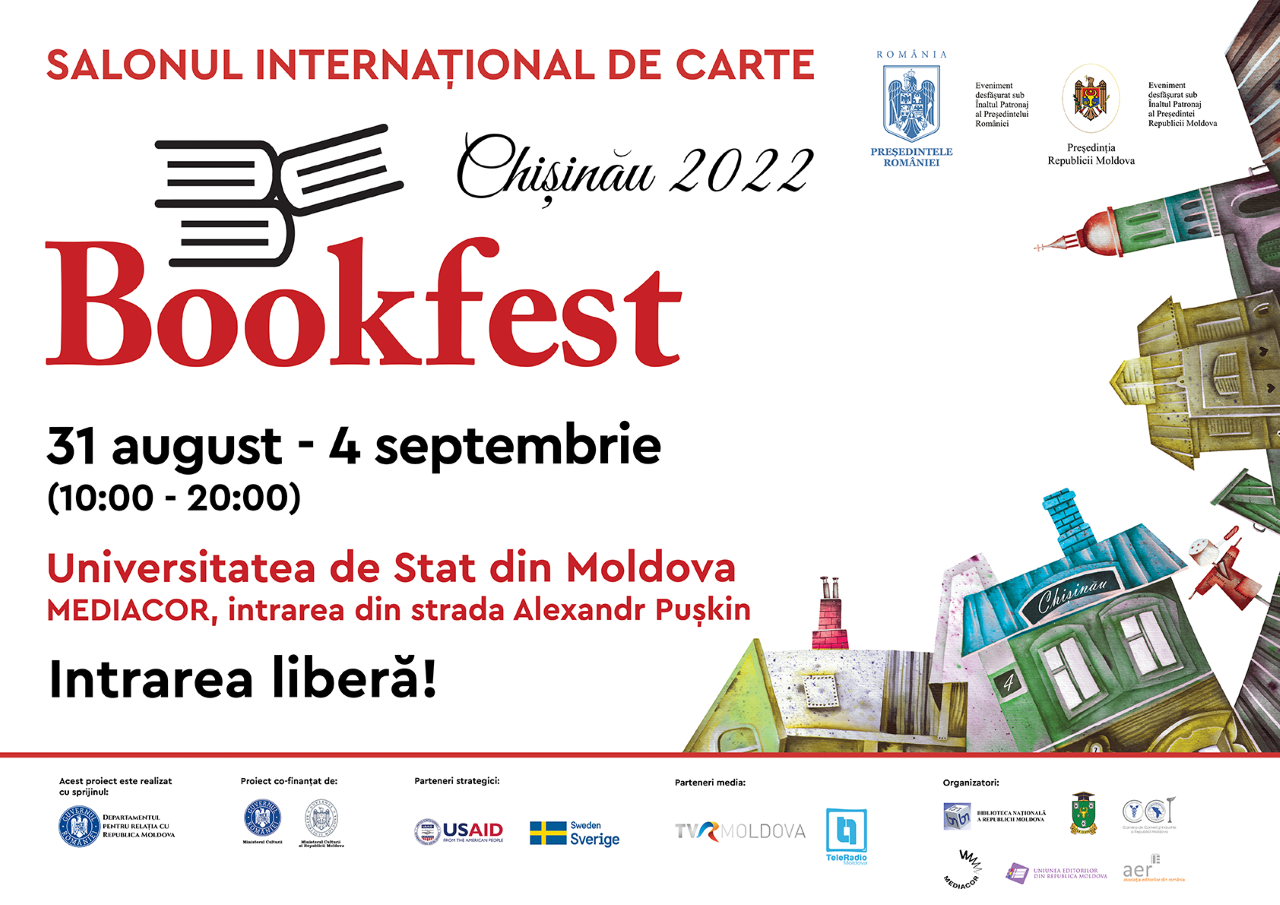 USM va găzdui cea mai mare sărbătoare a cărții! Salonul Internațional de Carte Bookfest revine la Chișinău