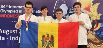 Medalie de bronz și o mențiune de onoare pentru R. Moldova la Olimpiada Internațională de Informatică