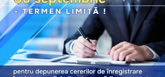 Cererile de înregistrare în lista beneficiarilor desemnării procentuale pot fi depuse până la 30 septembrie