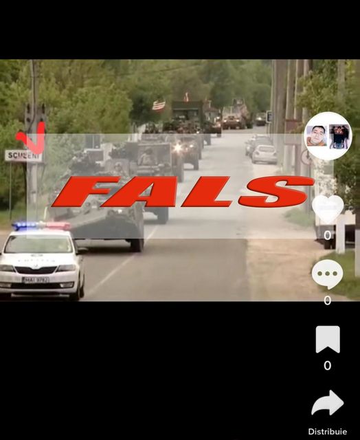 Atenție, fals! Pe drumurile naționale nu circulă tehnică militară a Armatei SUA