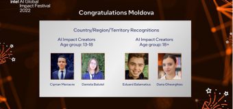 Republica Moldova s-a clasat printre țările câștigătoare la competiția INTEL AI Global Impact Festival