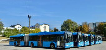 8 autobuze „Solaris Urbino 18”, din lotul total de 16 unități, au ajuns la Chișinău