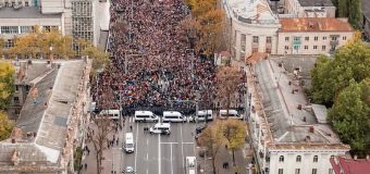 „ȘOR”: Peste 65 de mii de oameni au ieșit la protestul antiguvernamental de astăzi