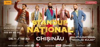 Show de zile mari! Primul club de Stand Up din Moldova te invită 5 noiembrie la Palatul Național ,,Nicolae Sulac”