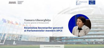 Secretarul general al Parlamentului va participa la Reuniunea Secretarilor generali ai Parlamentelor membre APCE