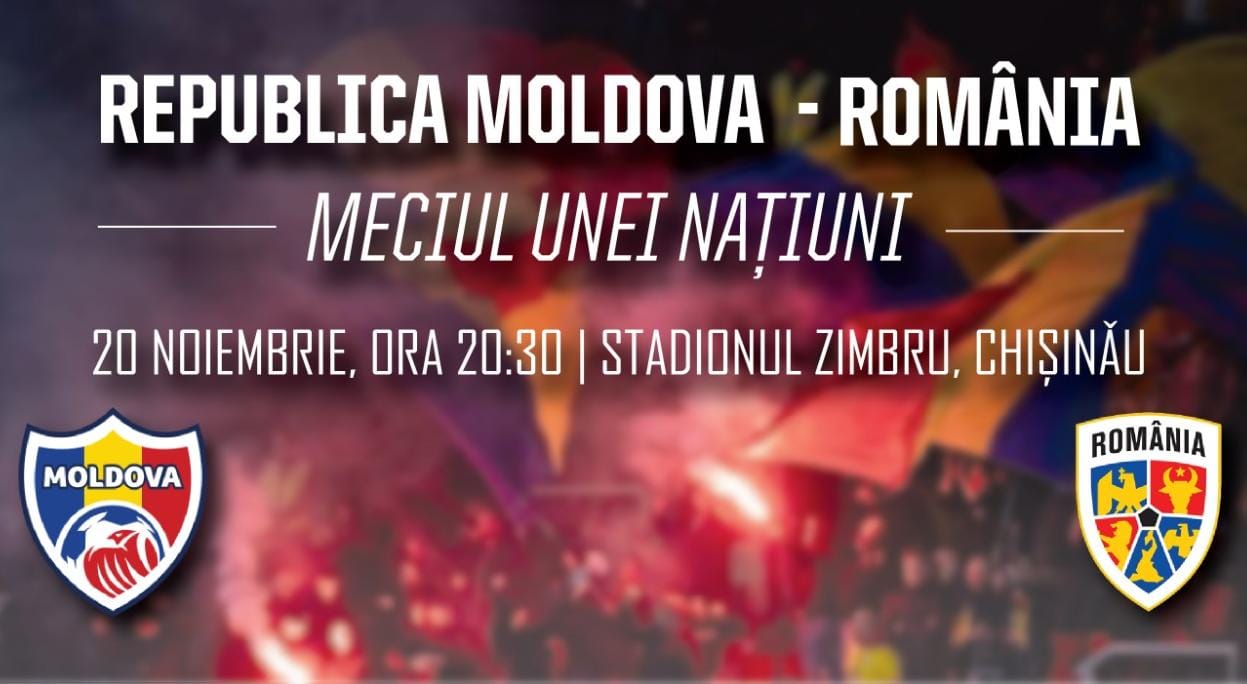 Republica Moldova și România vor juca un meci de fotbal amical