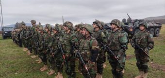 Militari ai Armatei Naționale participă la un exercițiu în România